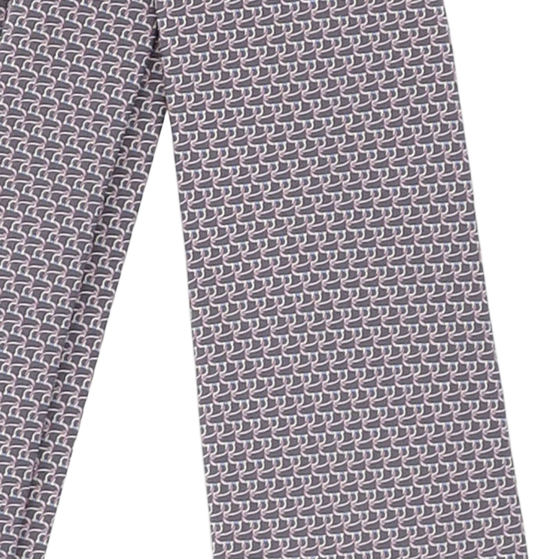 Salvatore Ferragamo Silk Tie With Geometric Pattern