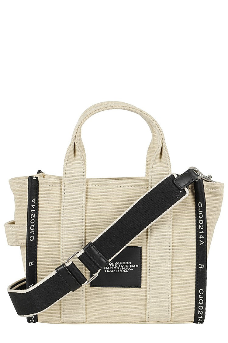 Marc Jacobs Warm Sand The Jacquard Small Top-Zip Cotton-Blend Tote Bag