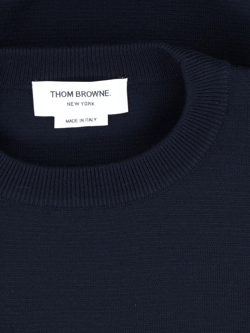 Thom Browne "4-Bar" Sweater Blue