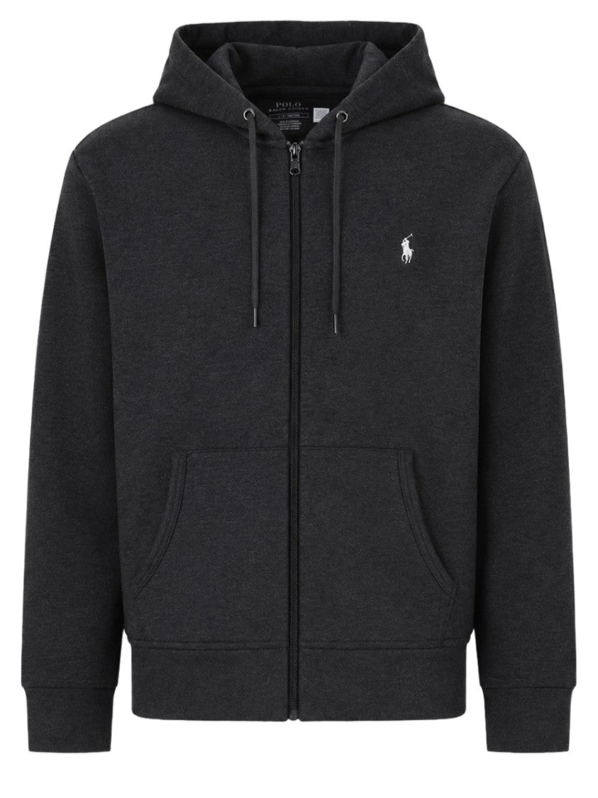 Polo Ralph Lauren Zip-Up Embroidered Logo Cotton-Blend Hoodie
