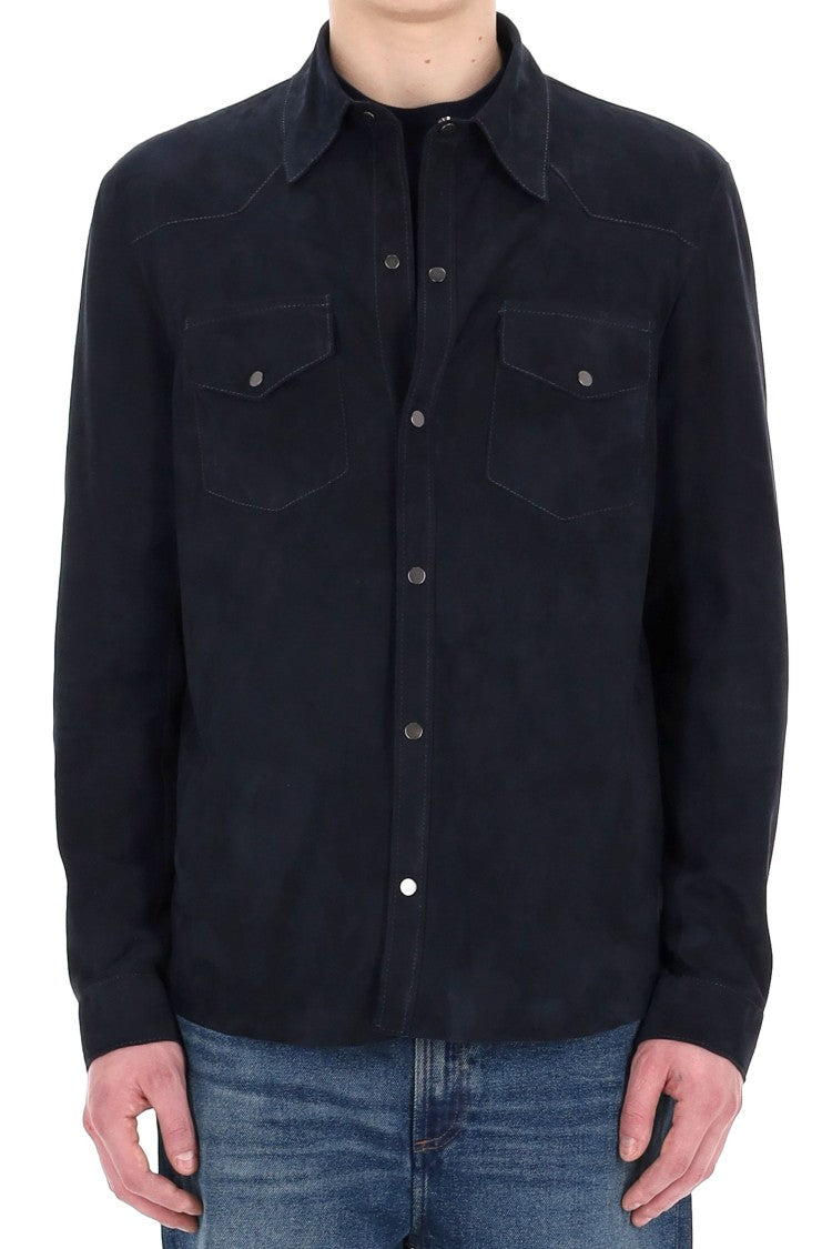 Salvatore Santoro Superlight Suede Overshirt