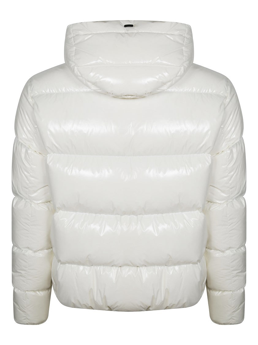 Herno Glossy-Finish Bomber Jacket With Puffy Silhouette