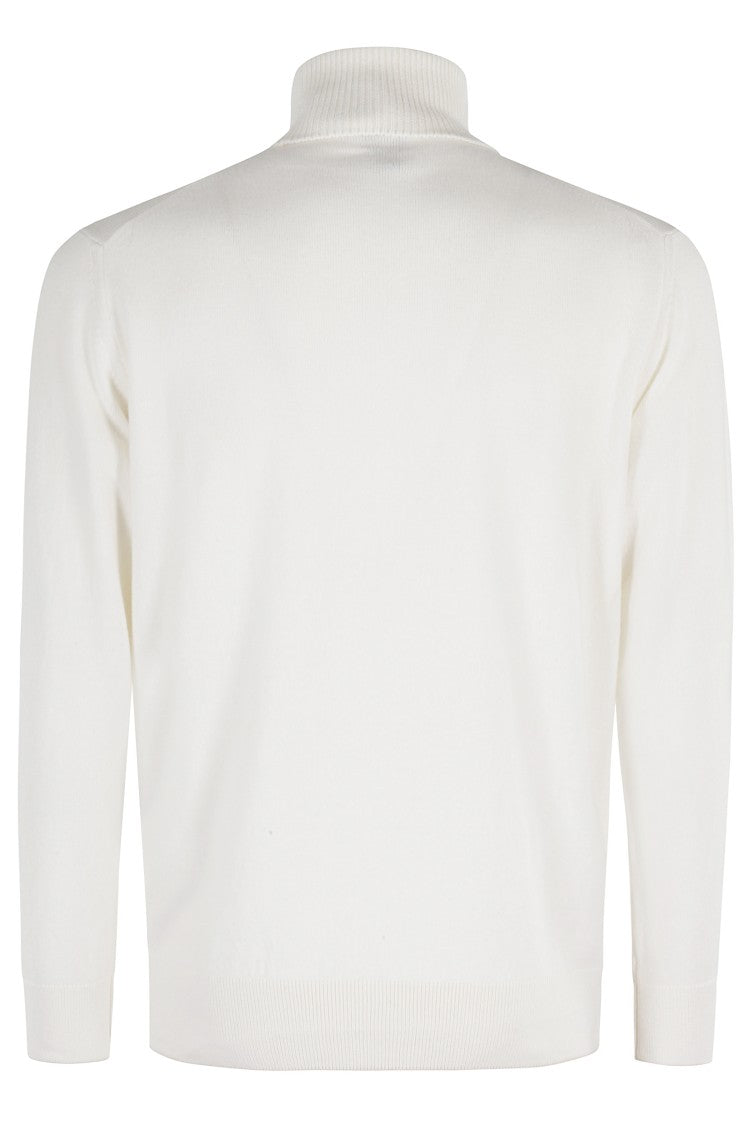 Eleventy Cream Ml Turtleneck Sweater