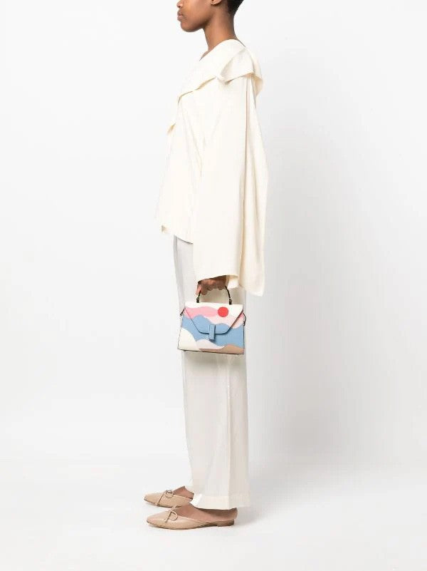 Valextra Iside Handbag In Millepunte Calf Leather