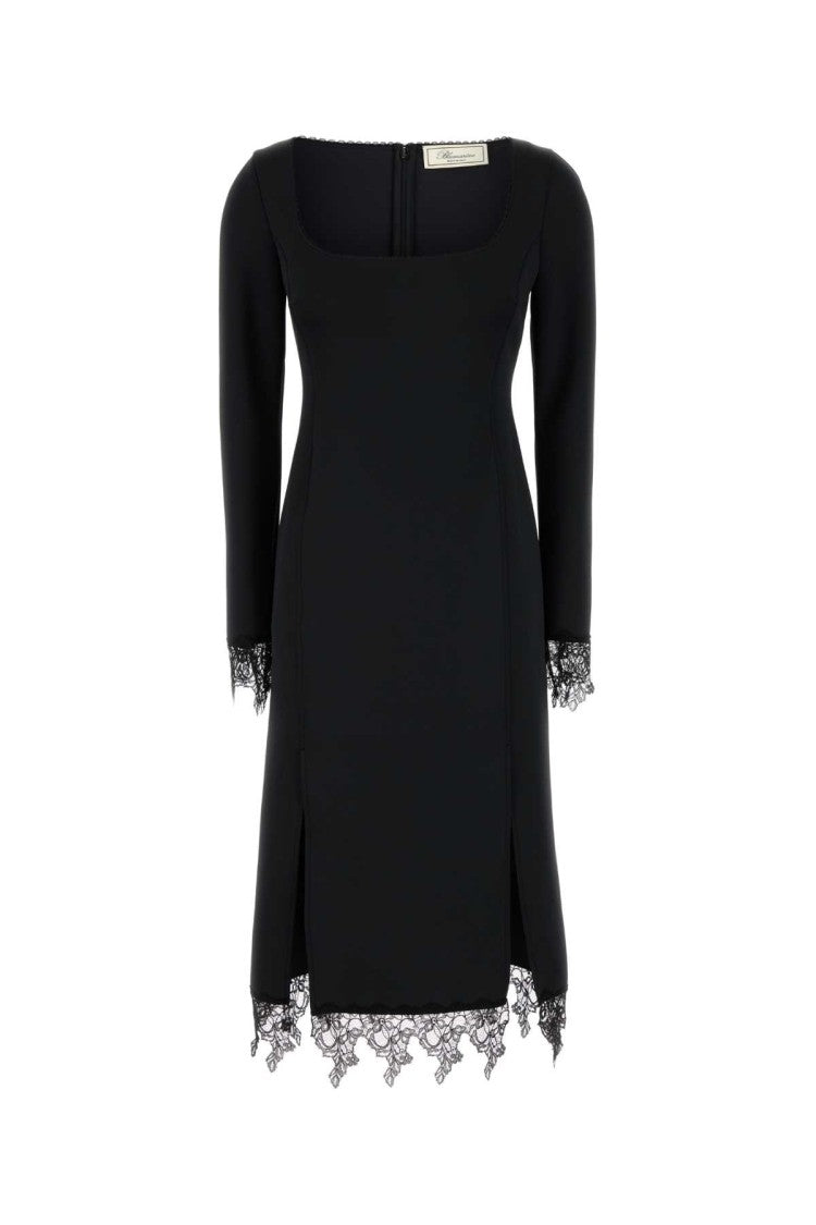 Blumarine Black Stretch Jersey Dress