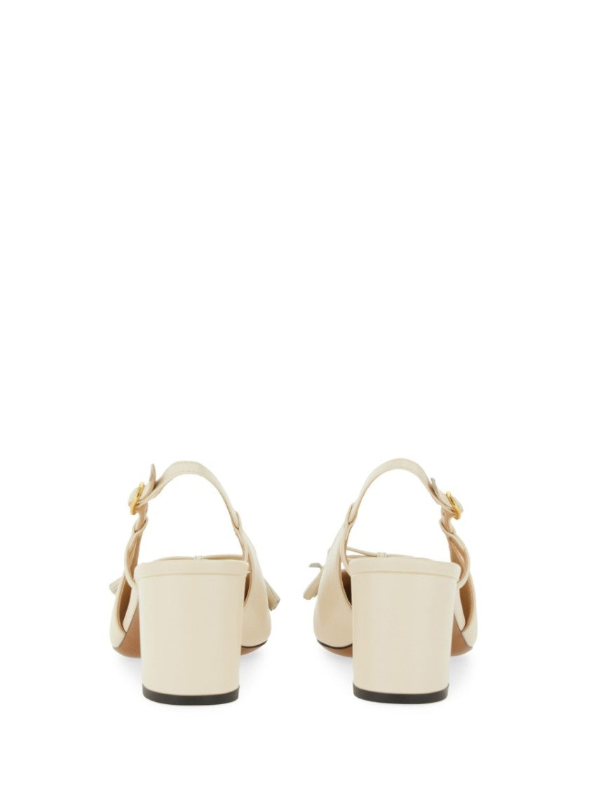 Valentino Garavani "Valet Du Roi" Slingback Décolleté In Kidskin