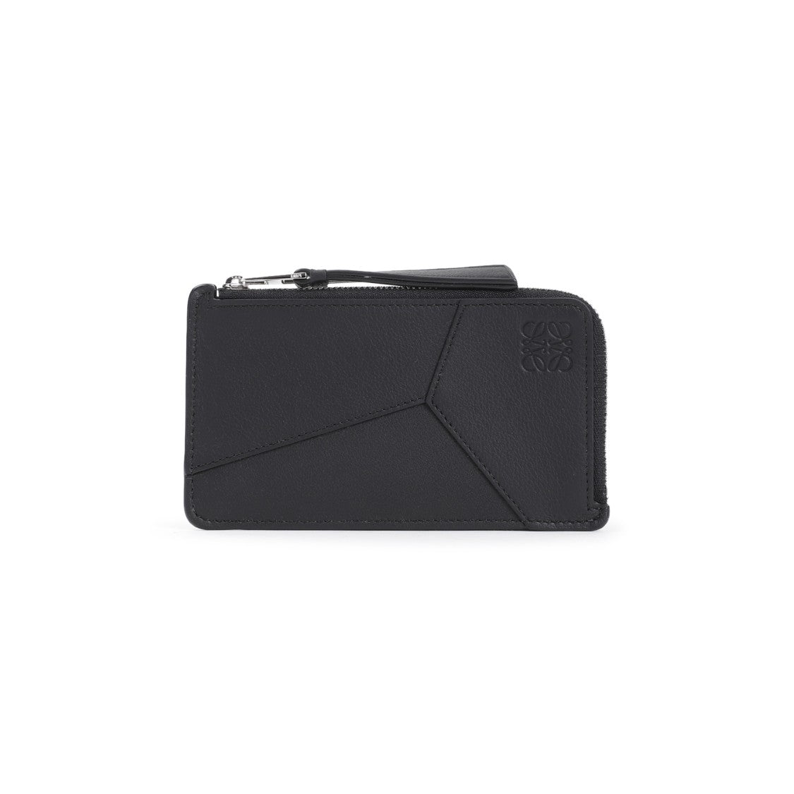 Loewe Puzzle Edge Coin Black Calfskin Card Holder
