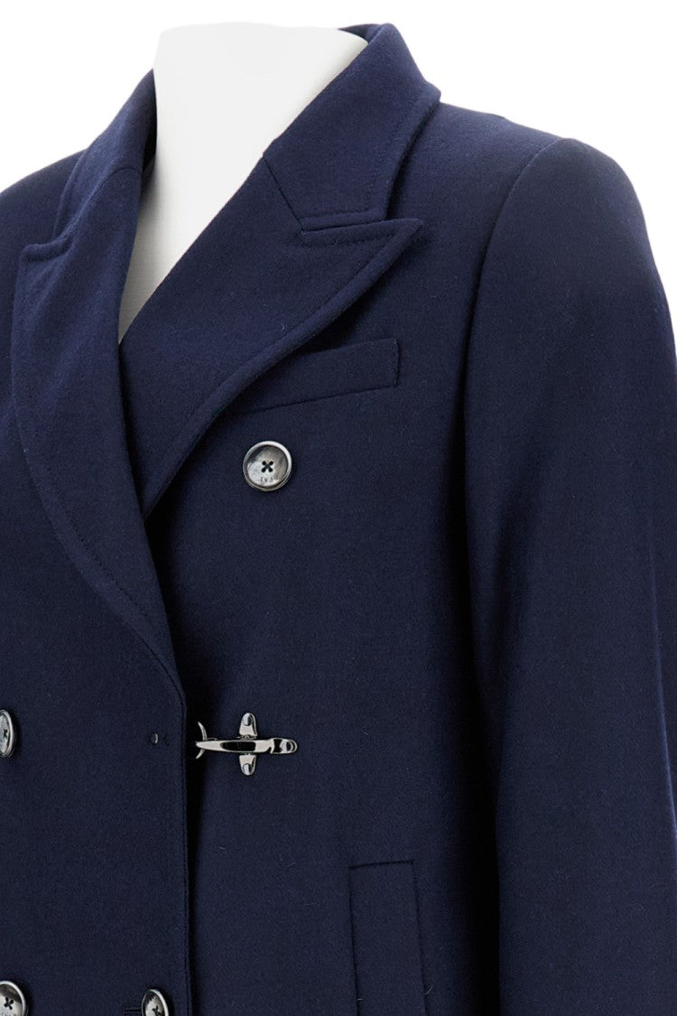 Fay Long Double-Breasted Tailored Coat