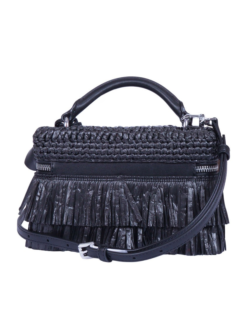 Michael Kors Fringed Extra Small Woven Crossbody Bag