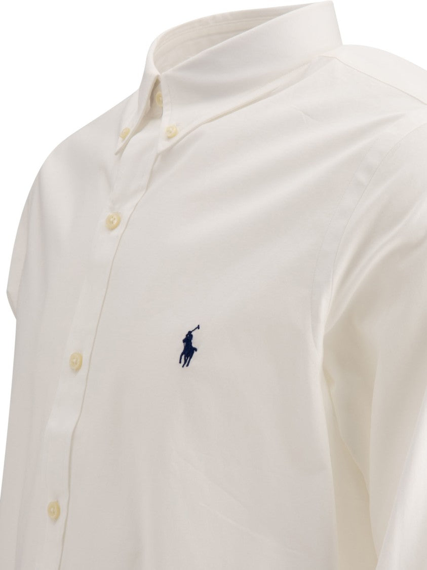 Polo Ralph Lauren Slim-Fit Stretch Poplin Shirt With Button-Down Collar