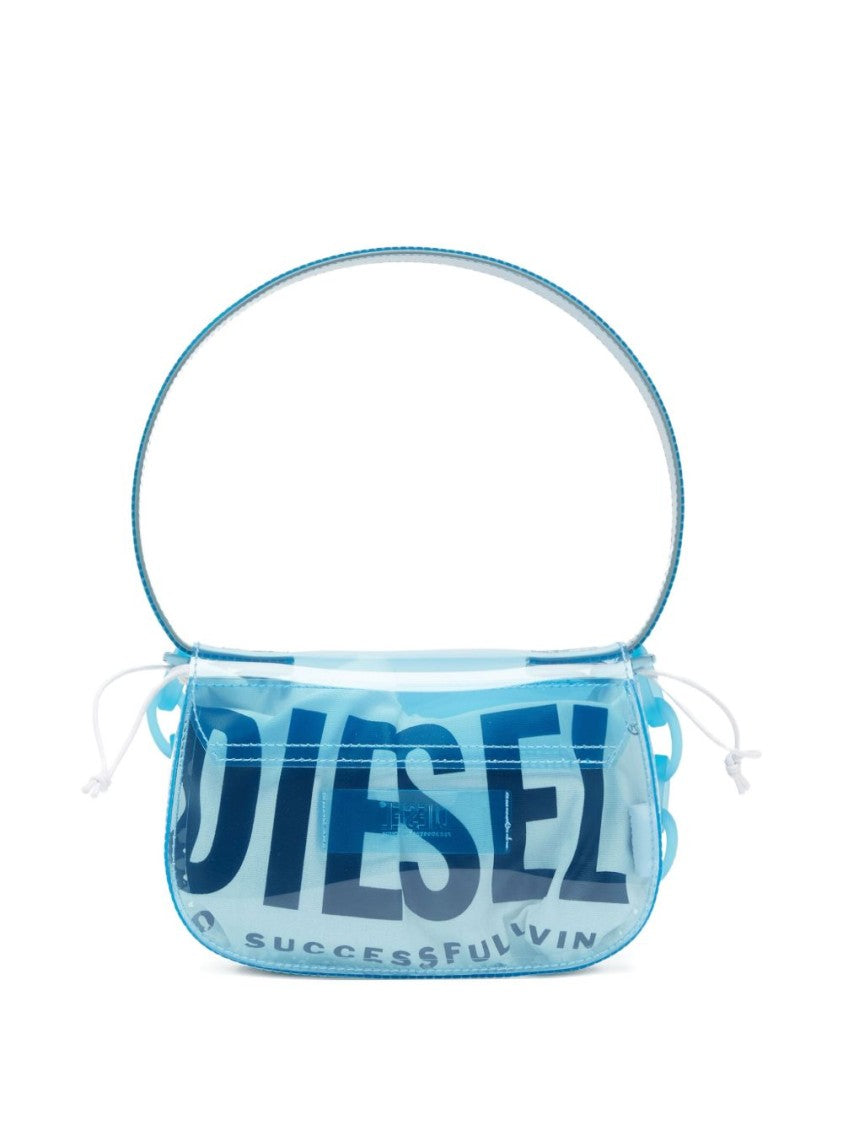 Diesel Translucent Rectangular Glossy Finish Silk Bag