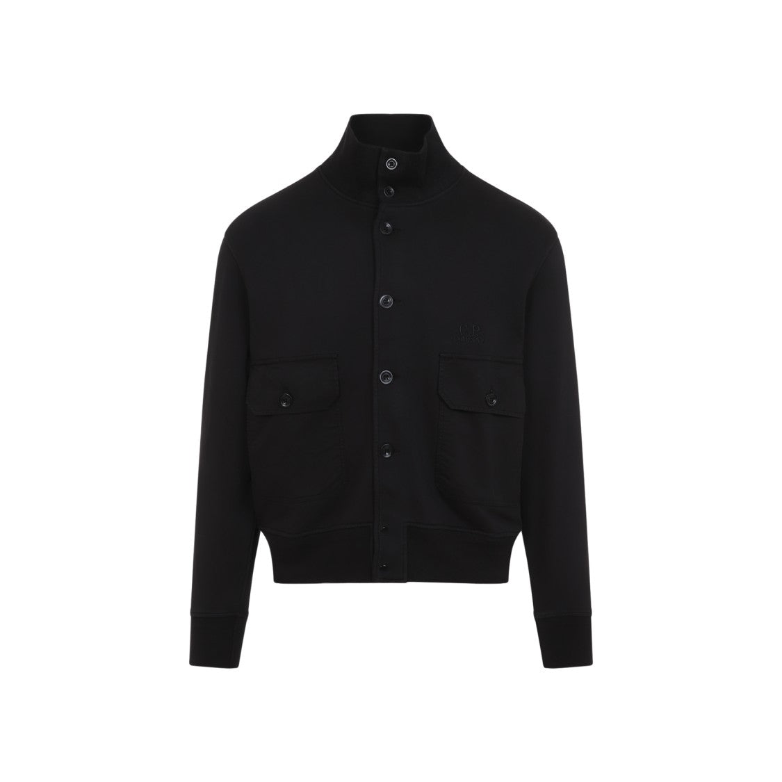 C.P. Company High Collar Button Closure Cotton Sweatshirt