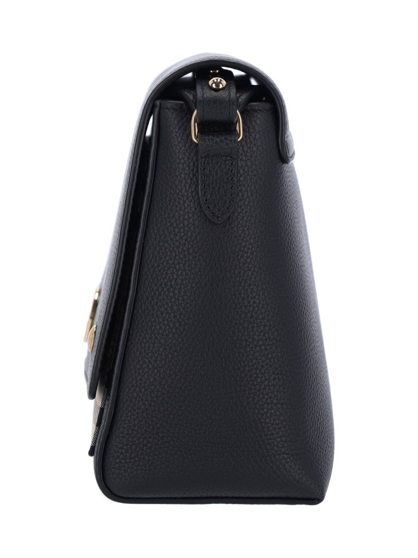 Burberry Check-Pattern Rectangular Shoulder Bag