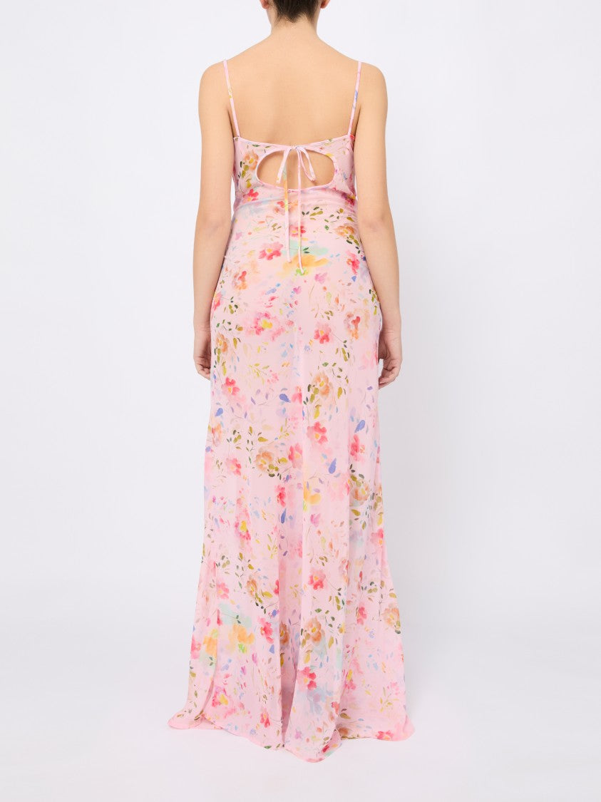 Mar De Margaritas Delicate Floral Maxi Dress