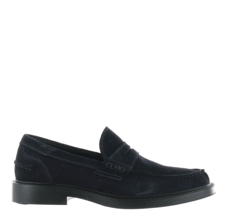Antica Cuoieria Refined Suede Moccasin With Seam Detailing And Leather Insole