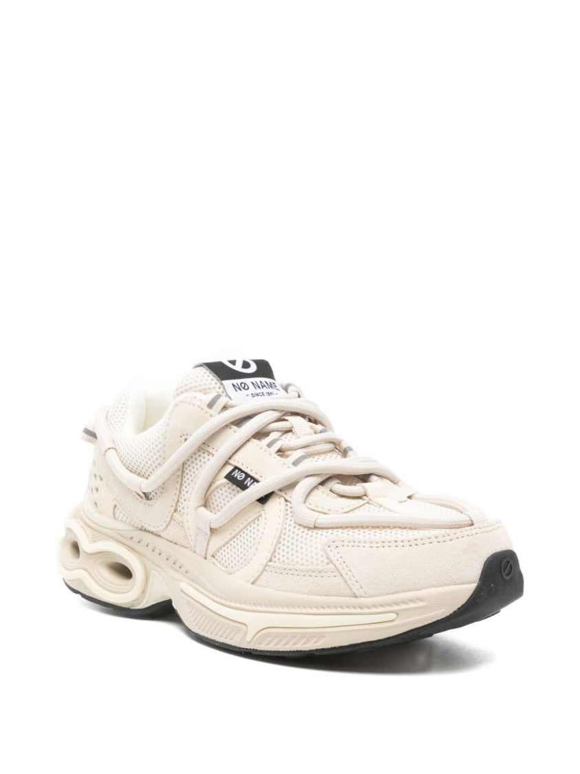 No Name Beige And White Chunky Sole Sneakers