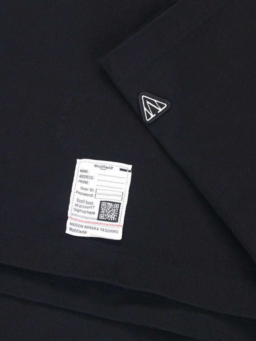Maison Mihara Yasuhiro Black Printed Cotton T-Shirt
