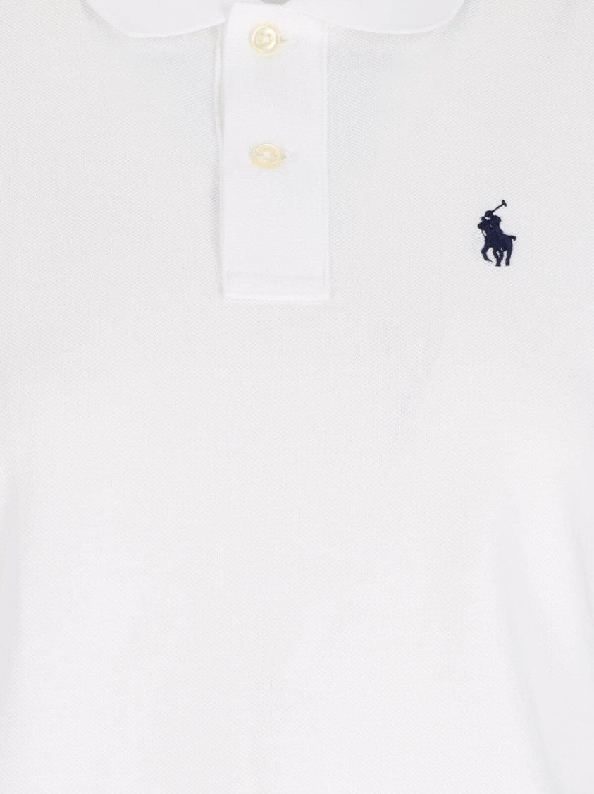 Polo Ralph Lauren Logo Midi Dress – White