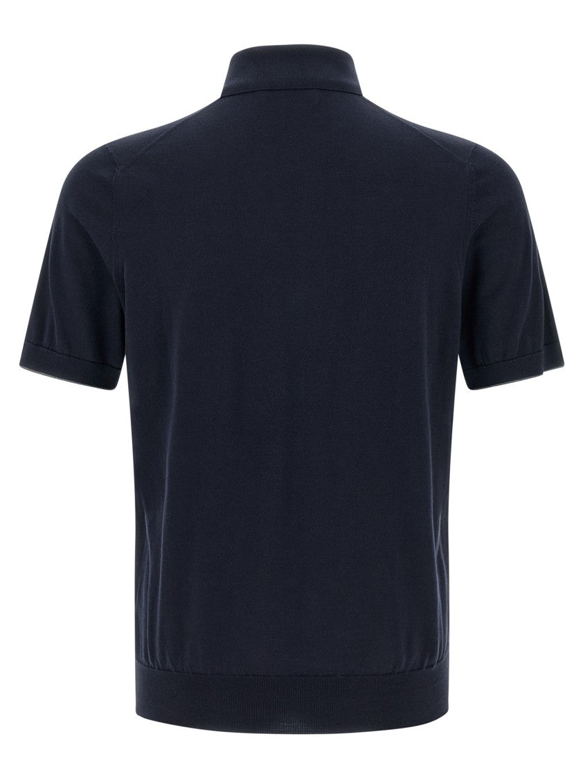Brunello Cucinelli Logo Embroidery Polo Shirt