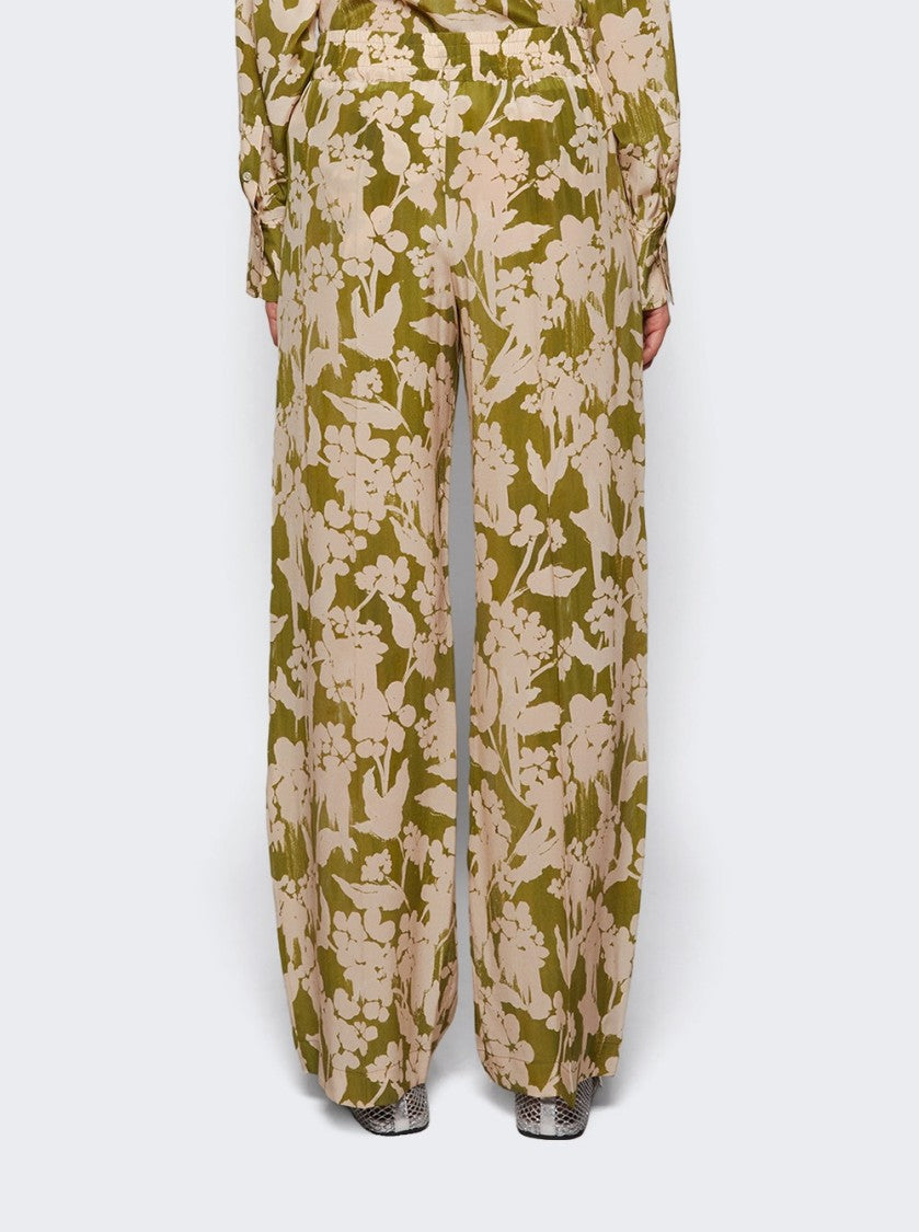 Victoria Beckham Pyjama Trouser Parakeet And Blush