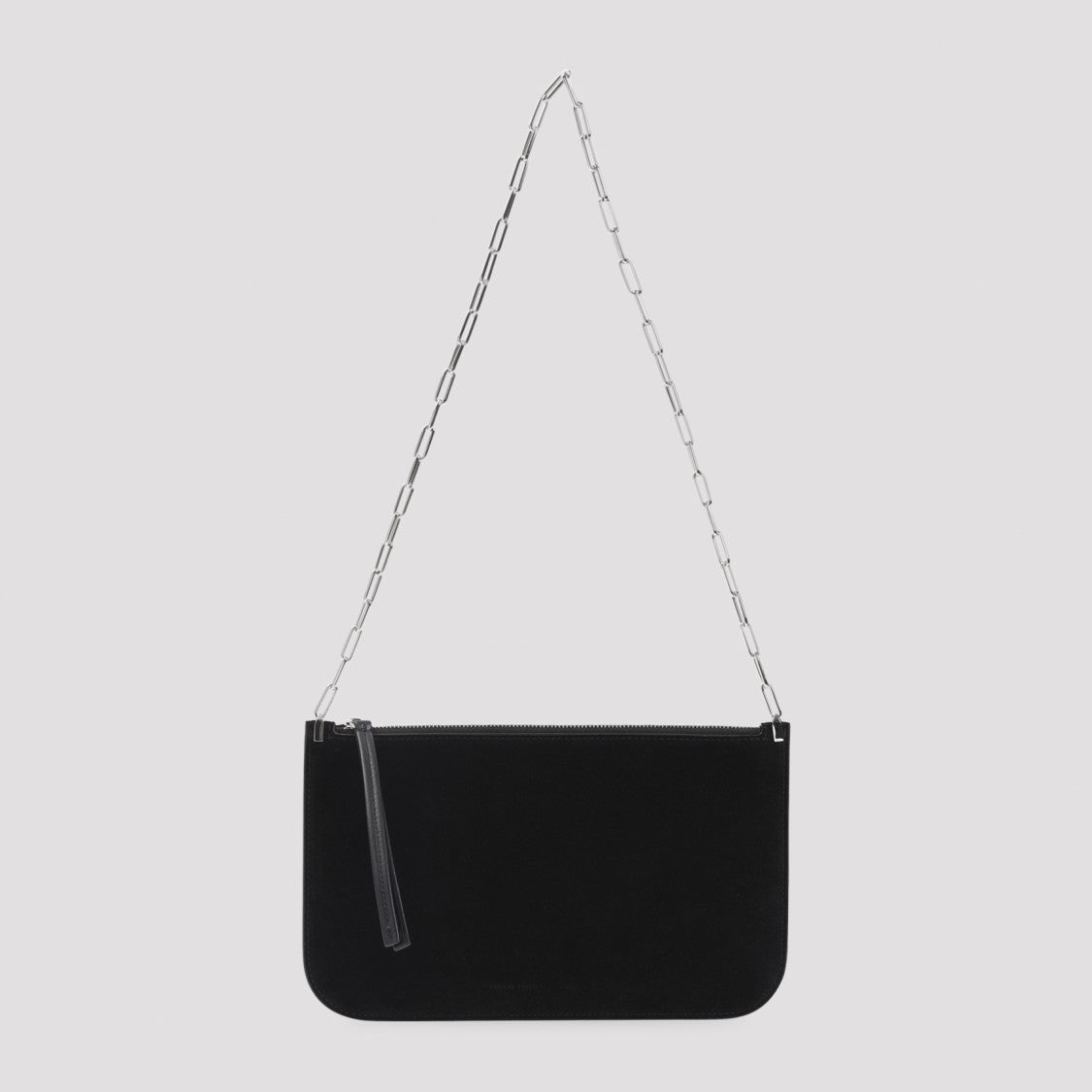 Phoebe Philo Rectangular Black Suede Shoulder Bag