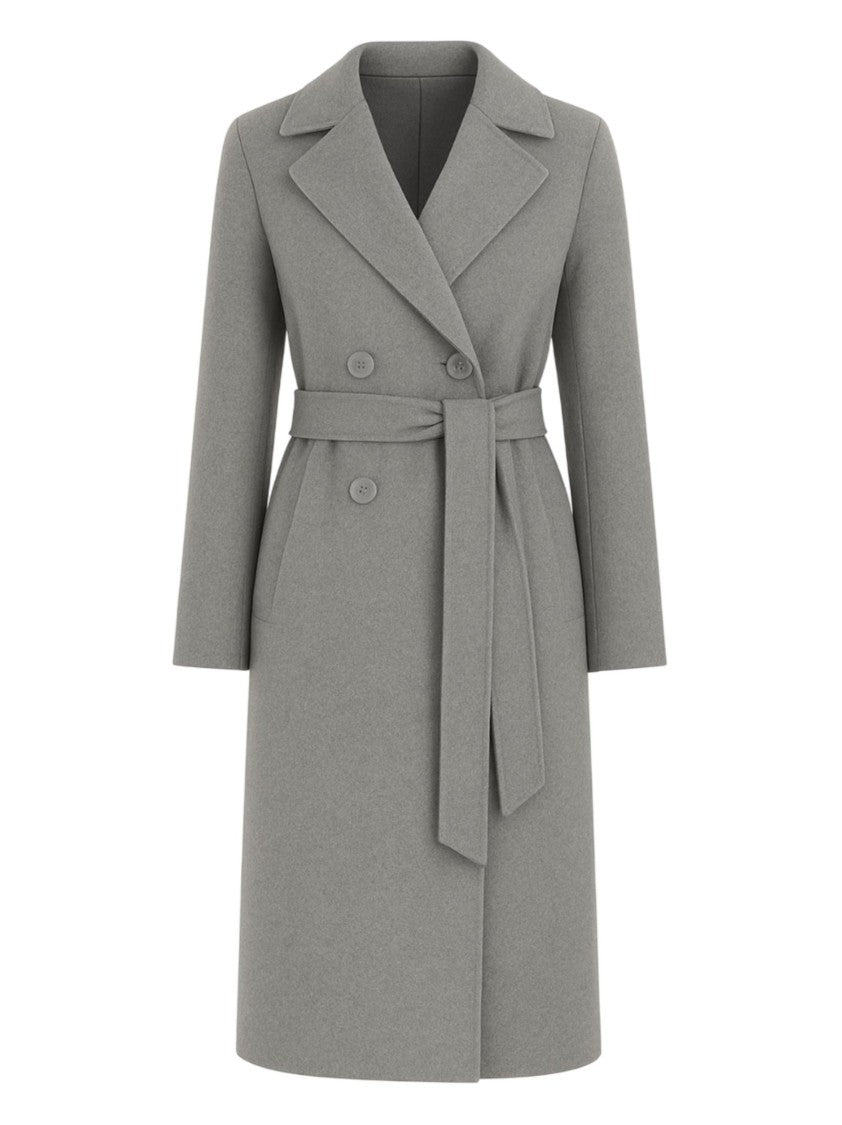Max Mara Double-Breasted Tailored Coat With Peak Lapel