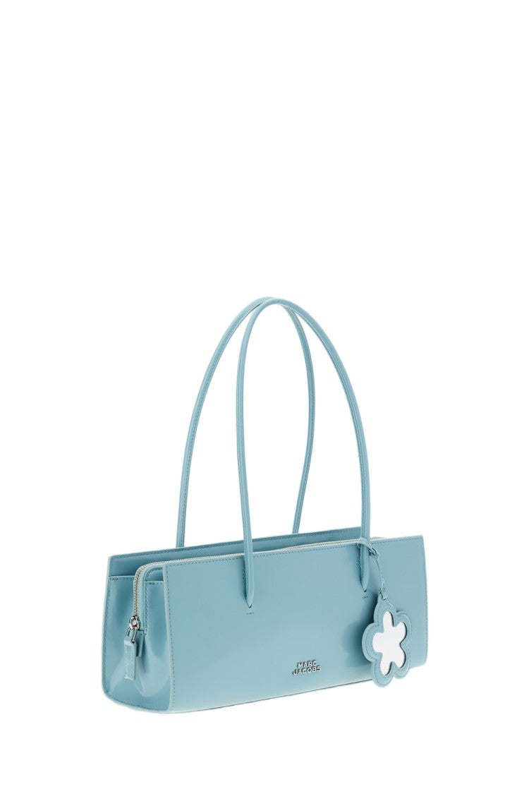 Marc Jacobs Brushed Leather Shoulder Bag With Magnetic Closure And Elegant Charm