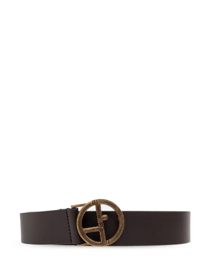 Giorgio Armani Ga-Logo Leather Belt