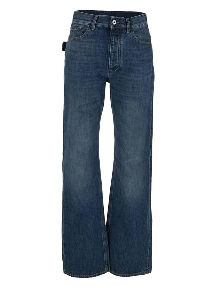 Bottega Veneta Relaxed Fit Denim Pants With Flared Leg