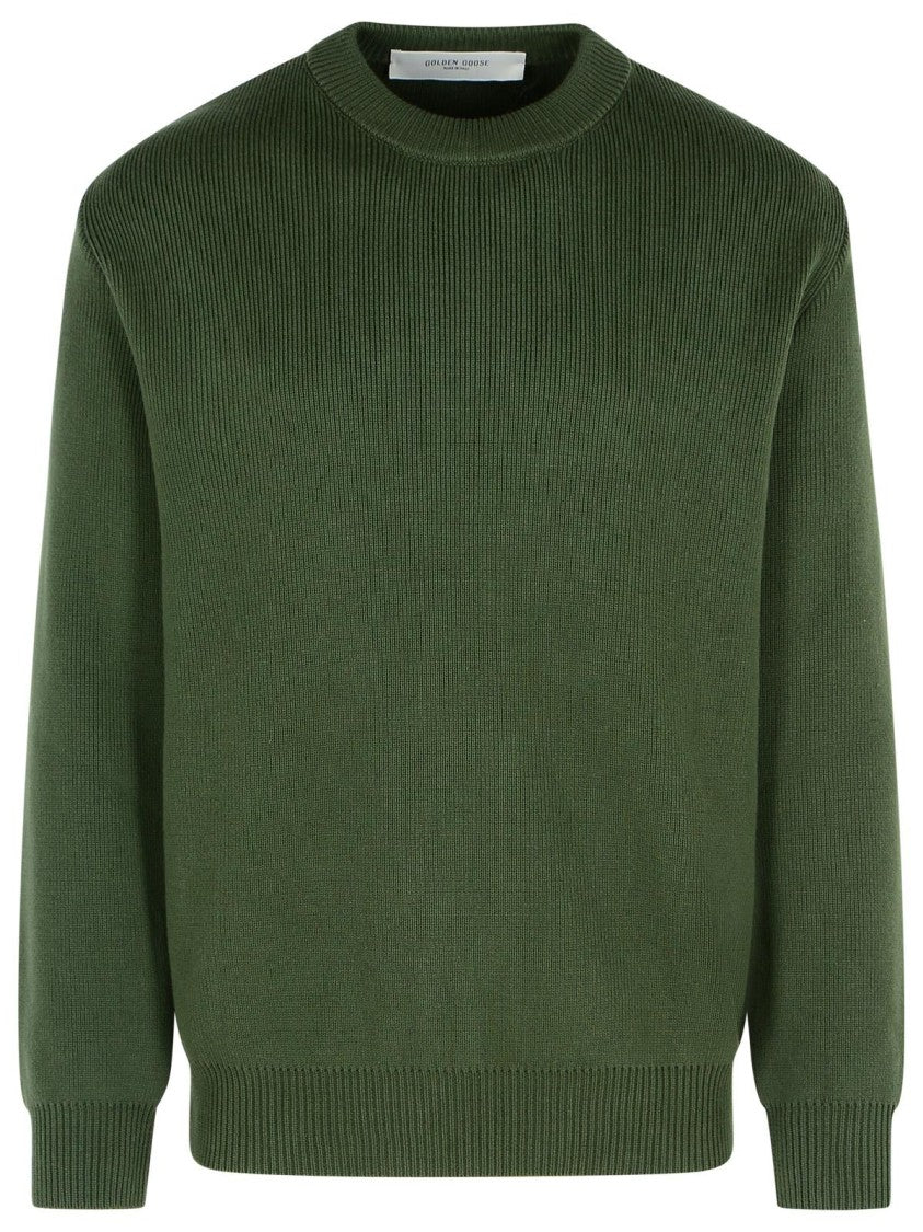 Golden Goose Green Cotton Sweater