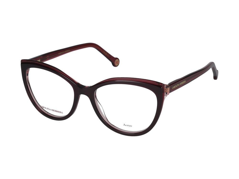 Carolina Herrera Eyeglasses Her 0207 C8c Burgundy Red 53/17/145