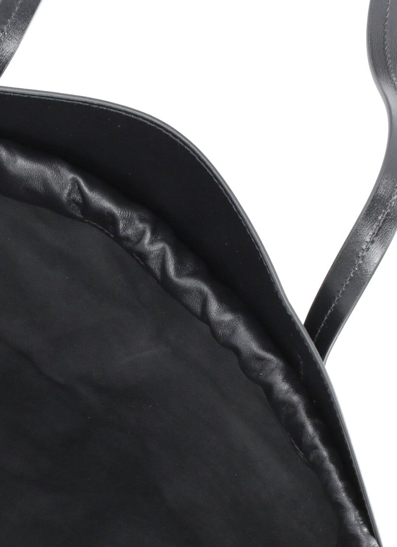 Jil Sander Black Curve Shoulder Bag