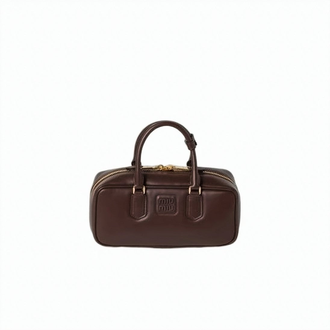 Miu Miu Compact Rectangular Calf Leather Tote Bag