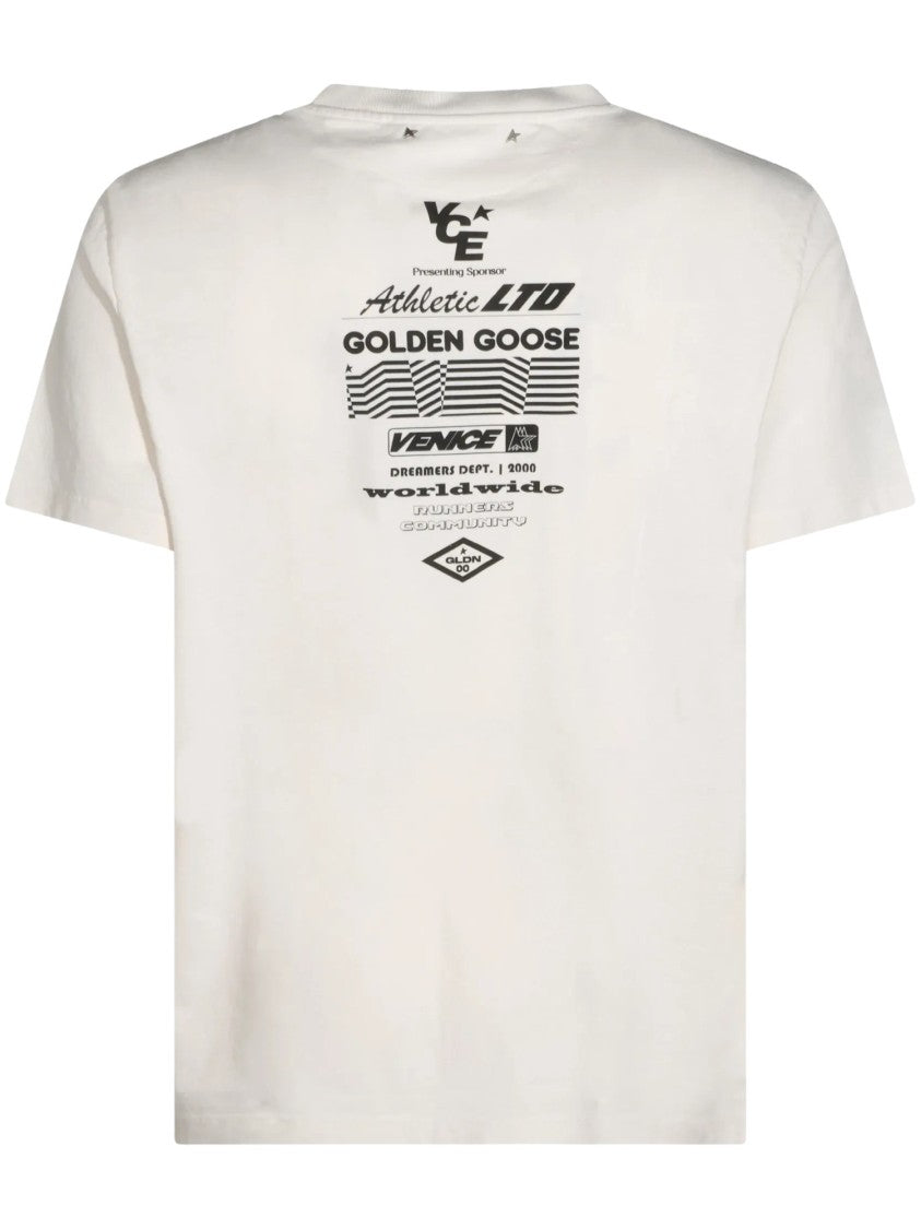 Golden Goose Journey Printed Gauze Cotton T-Shirt