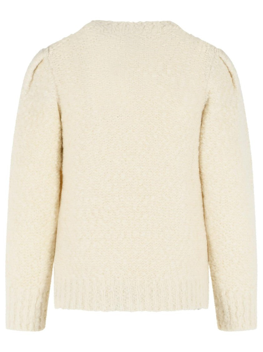 Isabel Marant 'Emma' Ivory Virgin Wool Blend Sweater