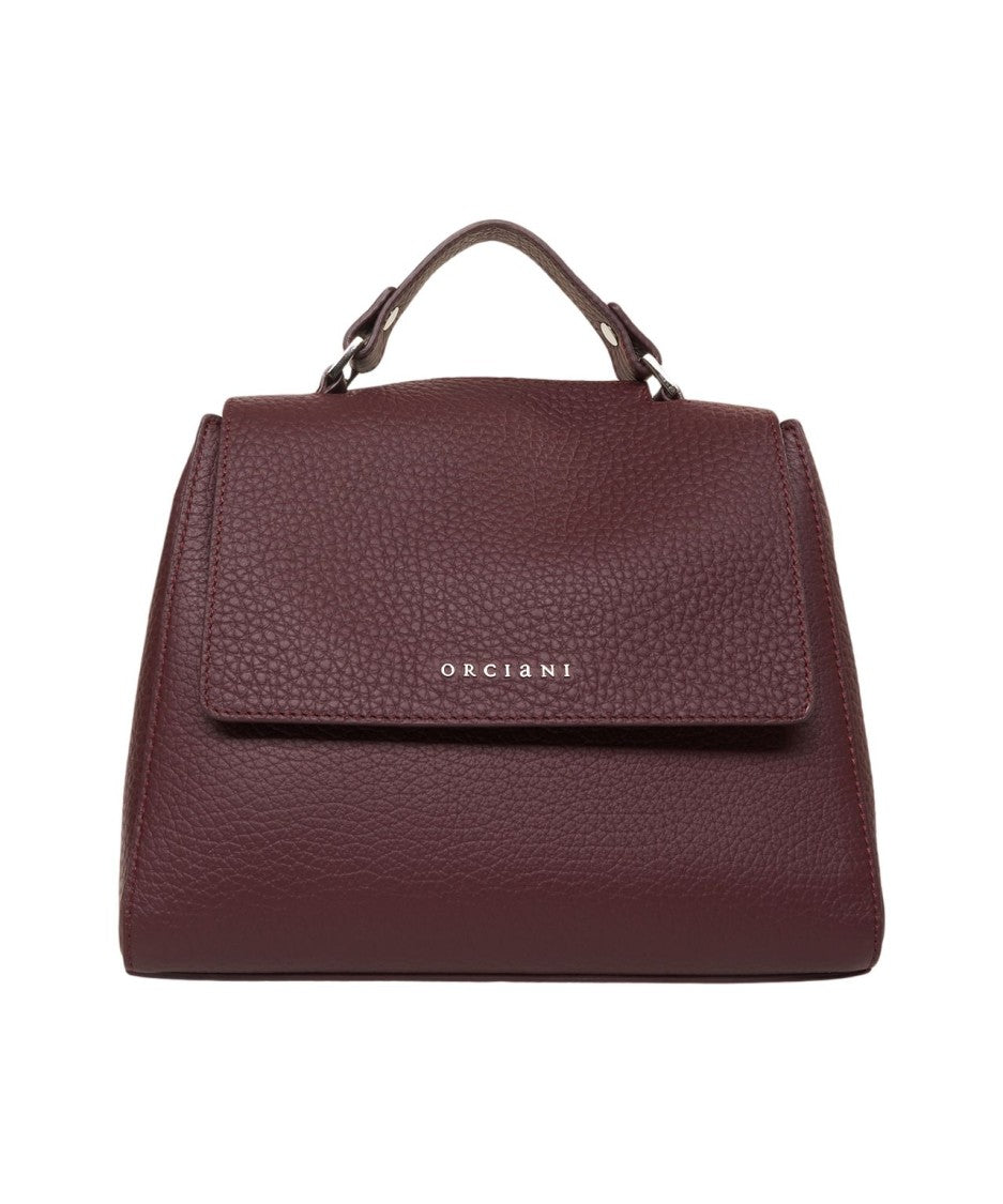 Orciani Refined Burgundy 'Sveva' Handbag