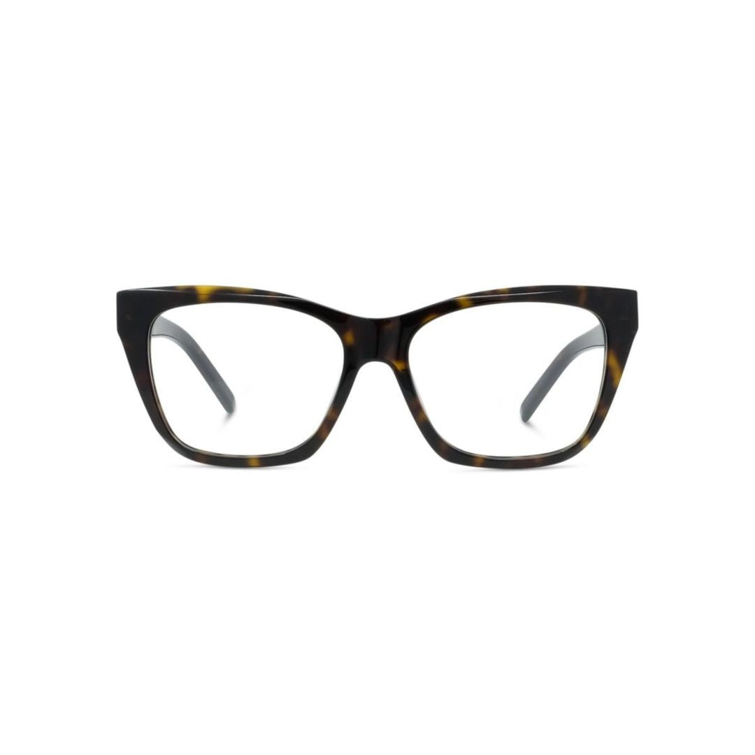 Givenchy Oversized Square Tortoiseshell Eyeglasses With Glossy Finish