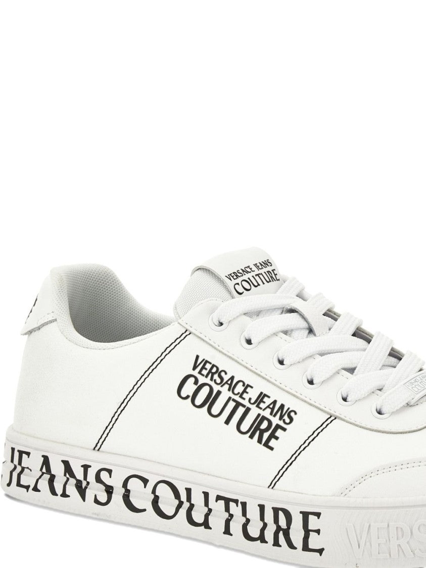 Versace Jeans Couture Logo Leather Sneaker