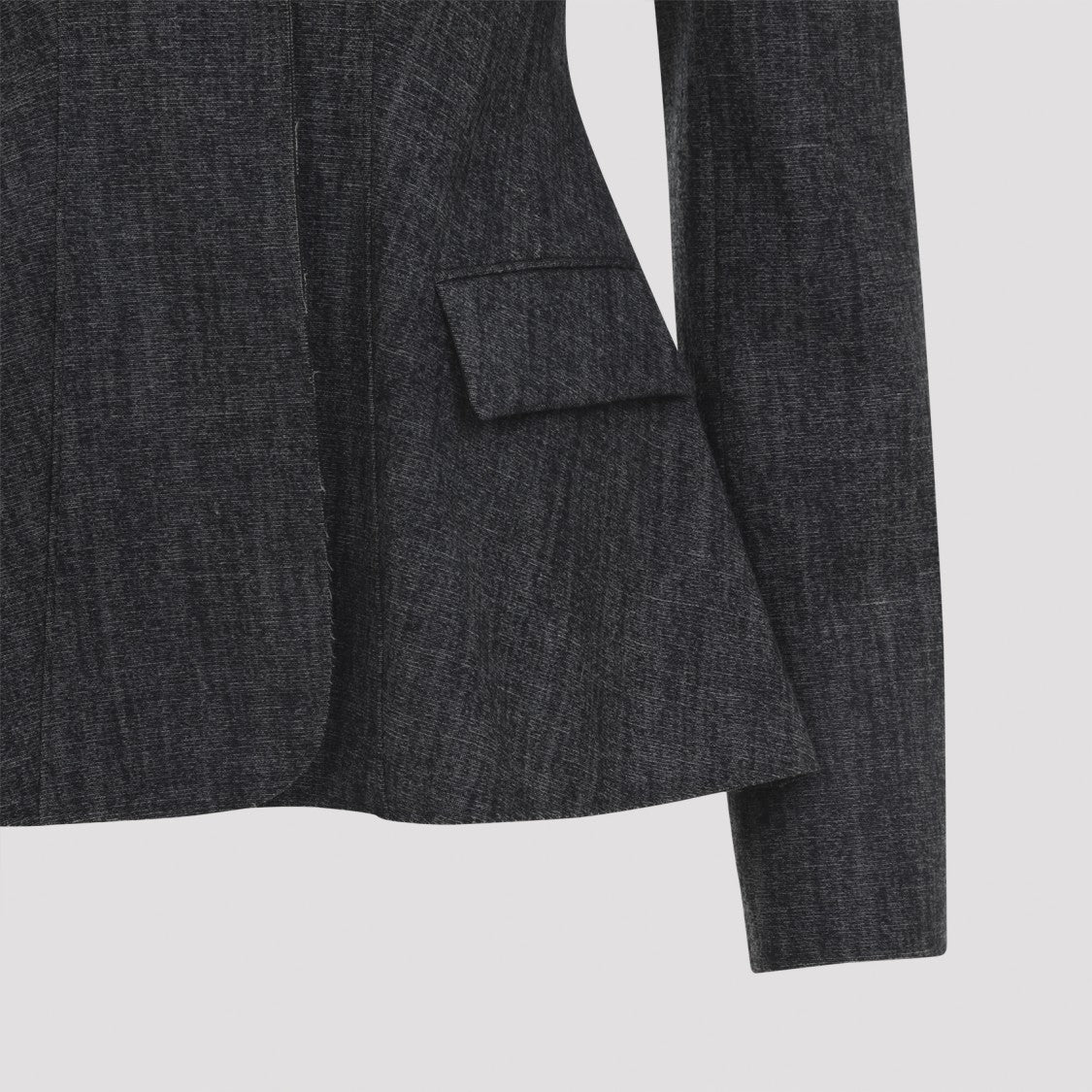 Alberta Ferretti Tailored Black Blazer With Structured Waist