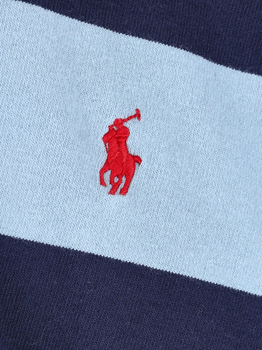 Polo Ralph Lauren Blue Broad Striped Rugby Polo