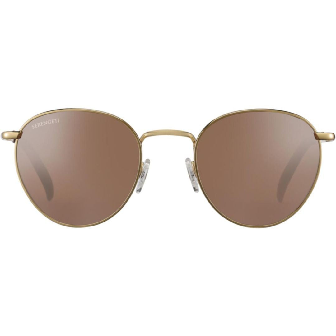 Serengeti Hamel Round Frame Sunglasses With Double Bridge Design