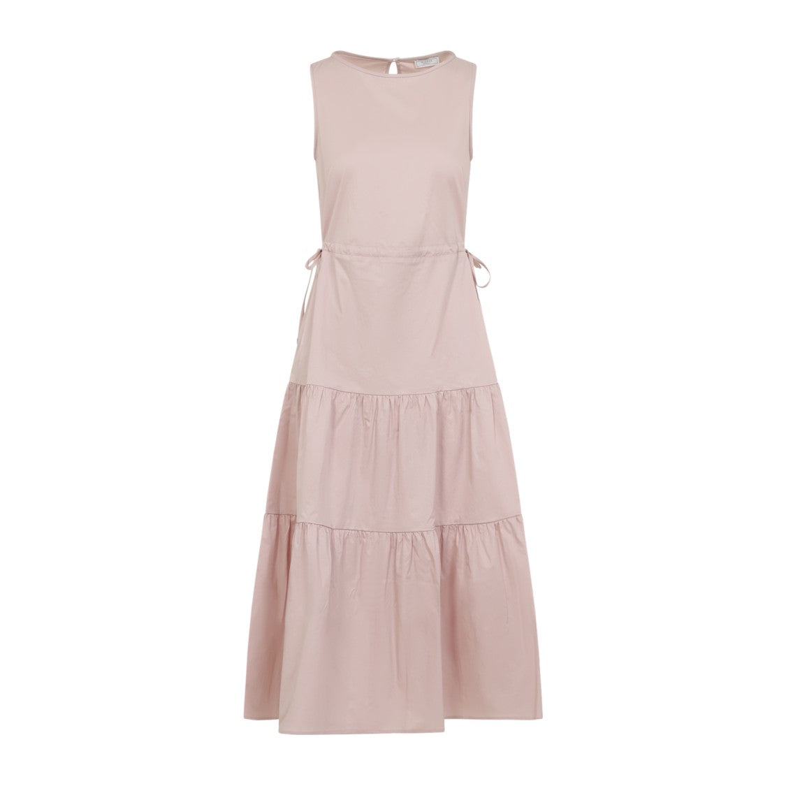 Peserico Sleeveless Midi Dress With Tiered Skirt
