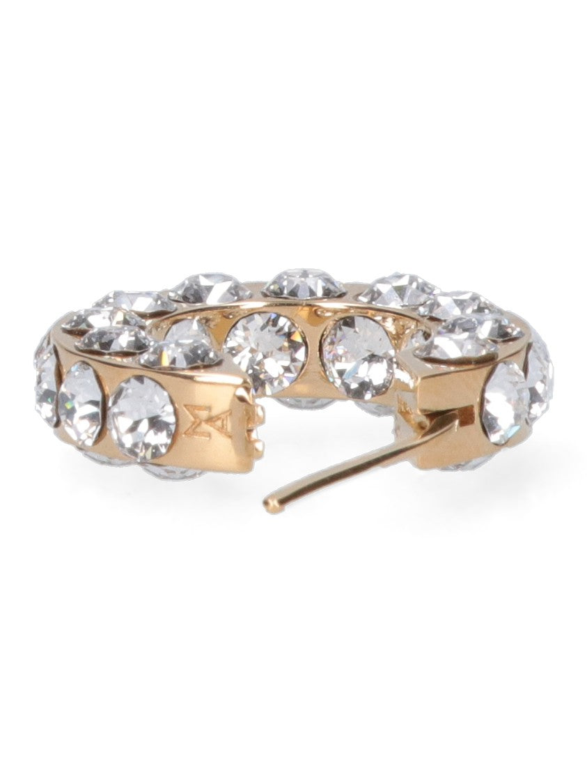 Amina Muaddi "Jahuni" Earrings – Gold