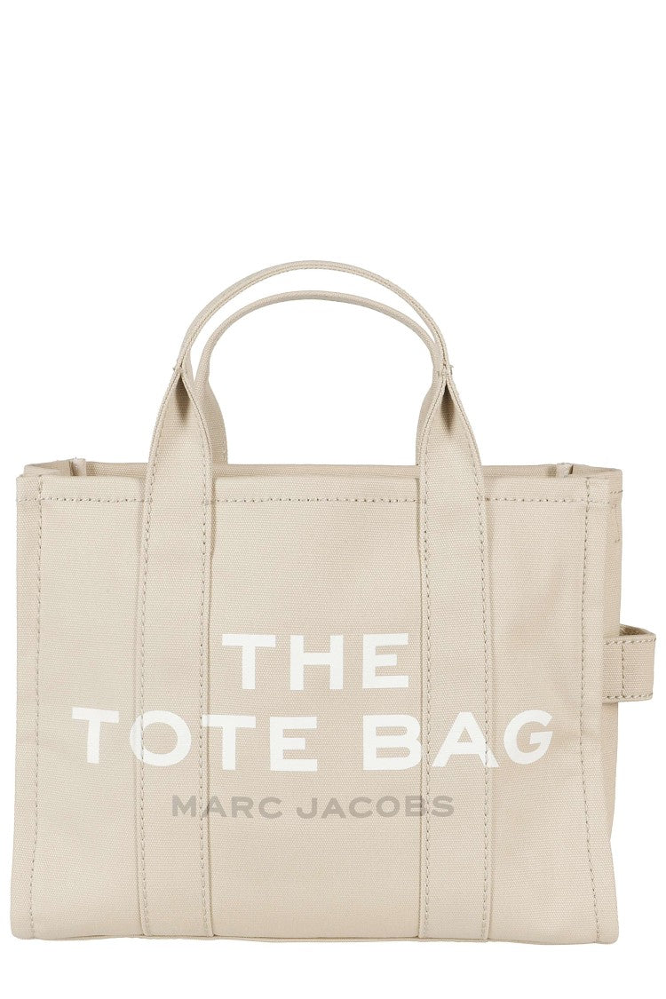 Marc Jacobs Beige The Medium Tote Canvas Top-Zip Tote Bag