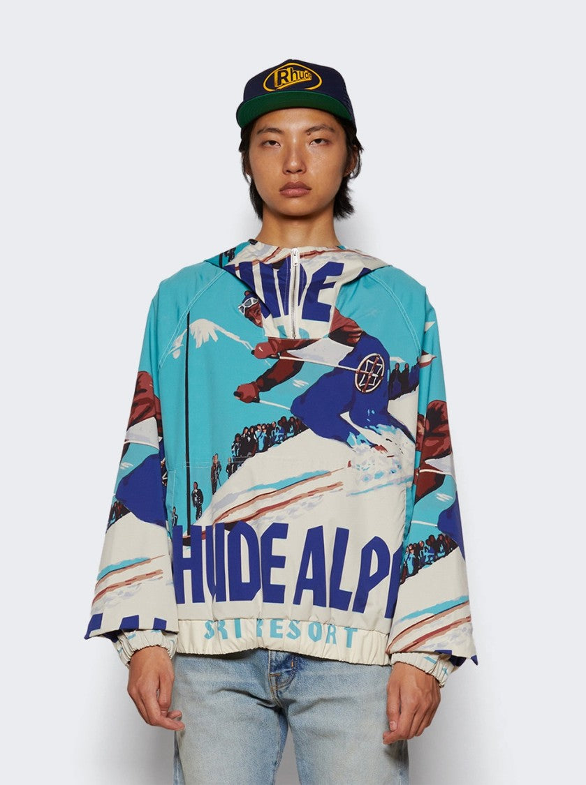 Rhude Deux Resort Anorak Jacket Blue