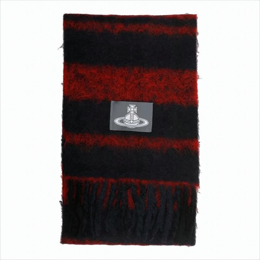 Vivienne Westwood Horizontal Striped Alpaca Blend Scarf
