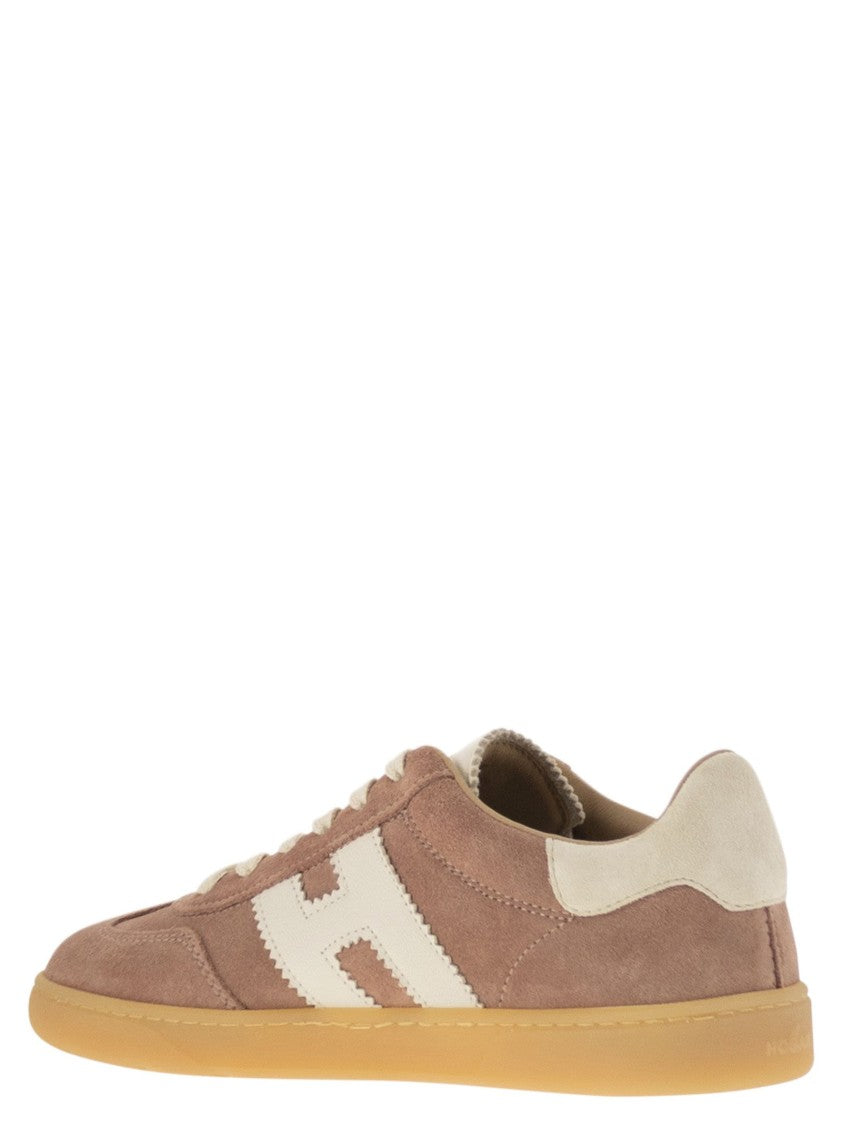 Hogan Retro-Inspired Suede Sneakers With Nappa Leather Accents