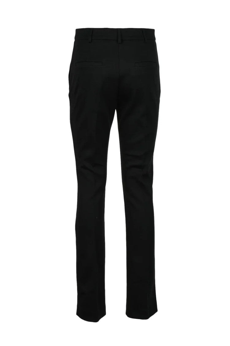 Sportmax Tailored Black Straight Leg Trousers