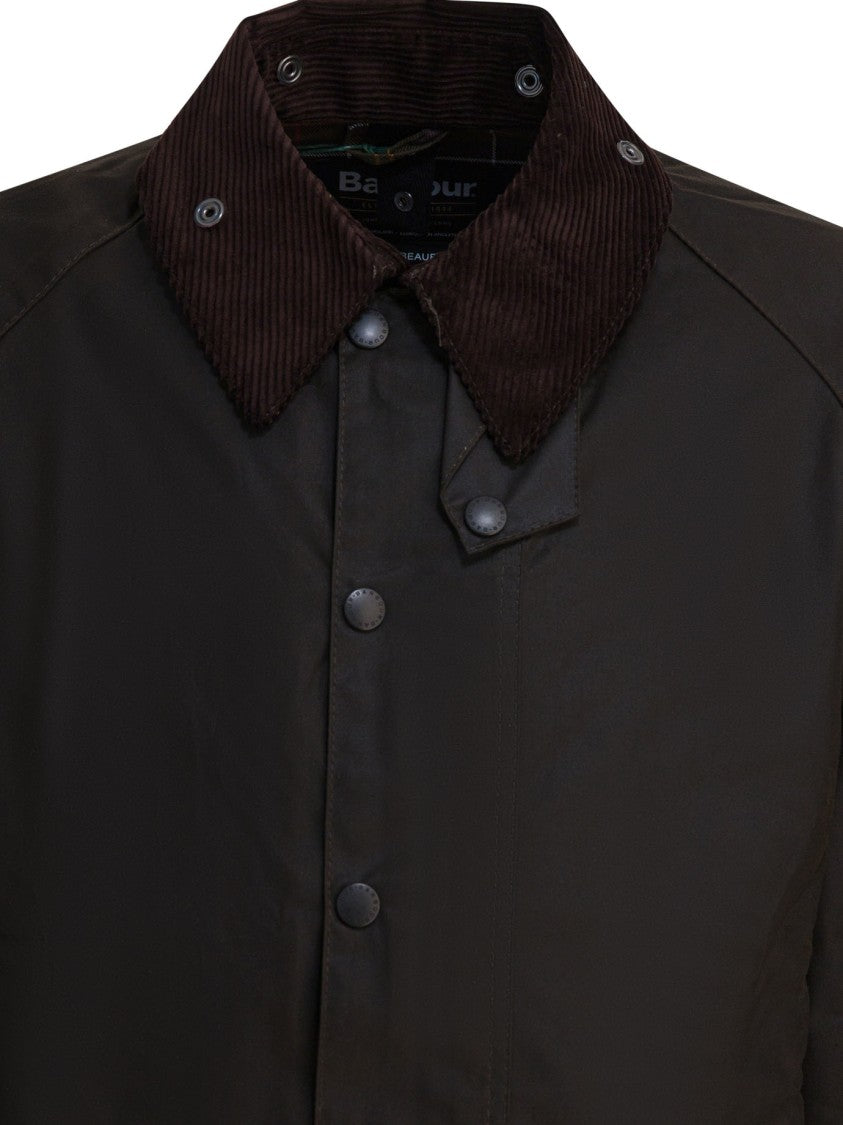 Barbour Water-Repellent Brown Waxed Cotton Beaufort Jacket