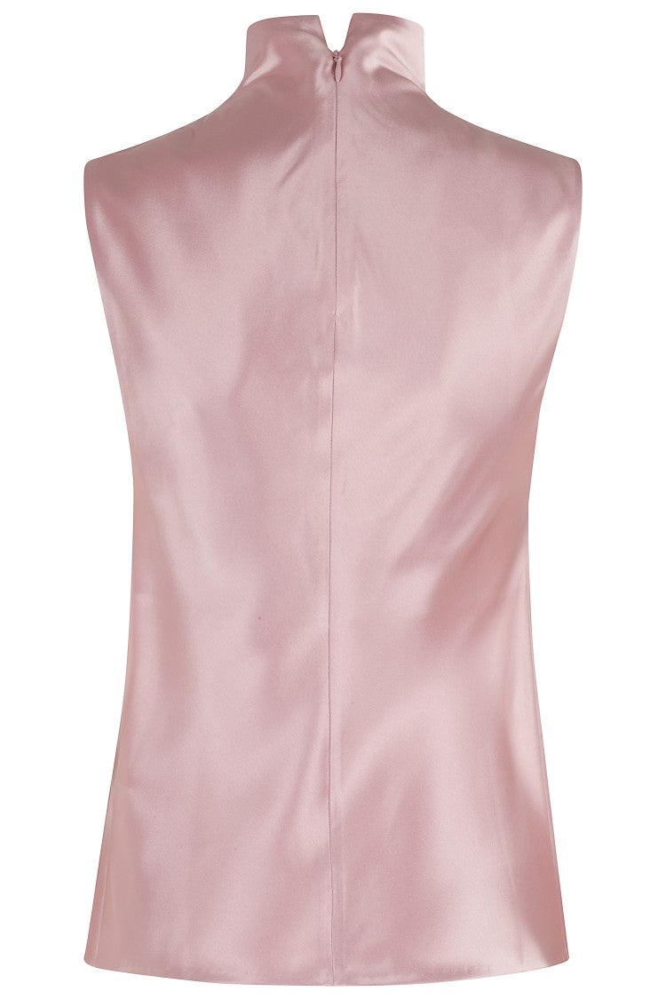Nanushka High Neck Satin Finish Colson Top
